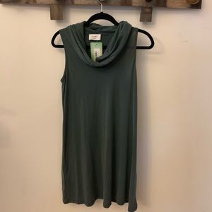 Green Cowl Neck Shift Dress NWT